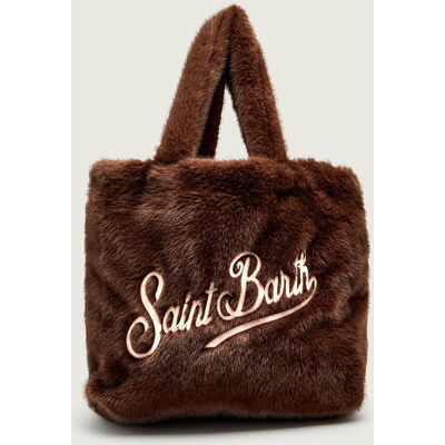 ST.Barth Shopperka VANITY SOFT FUR shearling brązowy OS ST.Barth Shopperka VANITY SOFT FUR shearling brązowy OS