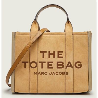 Marc Jacobs Shopperka The Suede Medium Tote Bag zamsz beżowy OS Marc Jacobs Shopperka The Suede Medium Tote Bag zamsz beżowy OS