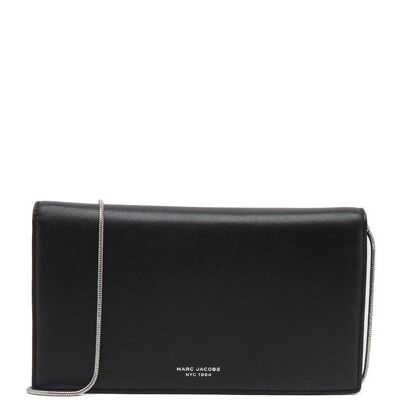 Marc Jacobs Skórzana kopertówka THE SLIM 84 MINI czarny OS Marc Jacobs Skórzana kopertówka THE SLIM 84 MINI czarny OS