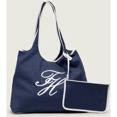 Tommy Hilfiger Torba plażowa + saszetka SUMMER granatowy OS Tommy Hilfiger Torba plażowa + saszetka SUMMER granatowy OS