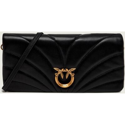 Pinko Skórzana listonoszka/kopertówka Click Horizontal Classic czarny OS Pinko Skórzana listonoszka/kopertówka Click Horizontal Classic czarny OS