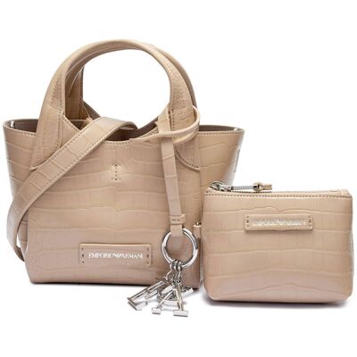 Giorgio Armani Emporio Armani Kuferek + saszetka beżowy OS Giorgio Armani Emporio Armani Kuferek + saszetka beżowy OS