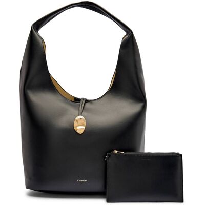 Calvin Klein Hobo + saszetka czarny OS Calvin Klein Hobo + saszetka czarny OS