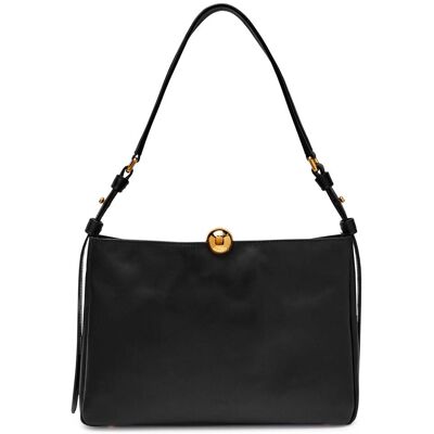 Furla Skórzana torebka na ramię FURLA SFERA SOFT czarny OS Furla Skórzana torebka na ramię FURLA SFERA SOFT czarny OS