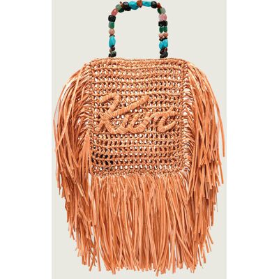 Kurt Geiger Torebka na ramię MINI TOTE FRINGE pomarańczowy OS Kurt Geiger Torebka na ramię MINI TOTE FRINGE pomarańczowy OS
