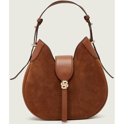 Boss BLACK Hobo BEYOND zamsz brązowy OS Boss BLACK Hobo BEYOND zamsz brązowy OS