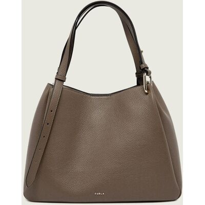 Furla Skórzana shopperka Furla Nuvola L brązowy OS Furla Skórzana shopperka Furla Nuvola L brązowy OS