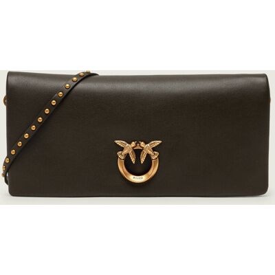 Pinko Skórzana listonoszka/kopertówka CLICK SOFT HORIZONTAL CLASSIC zielony OS Pinko Skórzana listonoszka/kopertówka CLICK SOFT HORIZONTAL CLASSIC zielony OS