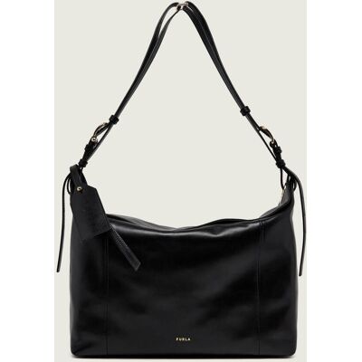 Furla Skórzana torebka na ramię Furla Ginevra L czarny OS Furla Skórzana torebka na ramię Furla Ginevra L czarny OS