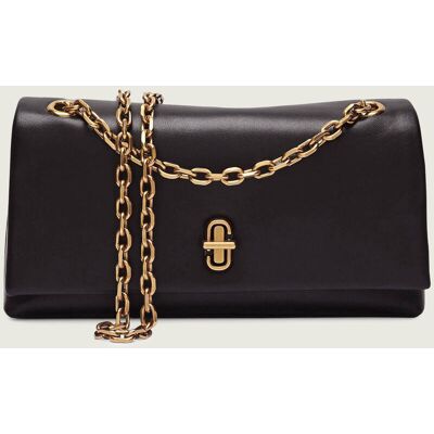 Marc Jacobs Skórzana torebka na ramię The Dual Chain Mini Bag czarny OS Marc Jacobs Skórzana torebka na ramię The Dual Chain Mini Bag czarny OS