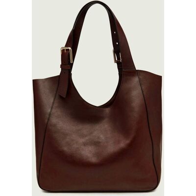 Furla Skórzana shopperka Furla Dora L brązowy OS Furla Skórzana shopperka Furla Dora L brązowy OS