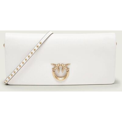 Pinko Skórzana listonoszka/kopertówka CLICK SOFT HORIZONTAL CLASSIC biały OS Pinko Skórzana listonoszka/kopertówka CLICK SOFT HORIZONTAL CLASSIC biały OS