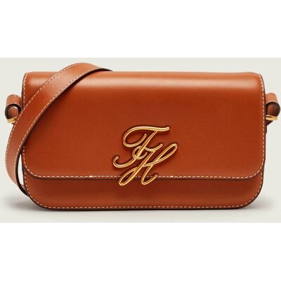 Tommy Hilfiger Skórzana torebka na ramię camel OS Tommy Hilfiger Skórzana torebka na ramię camel OS