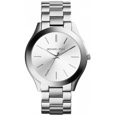 Michael Kors Zegarek SLIM RUNWAY srebrny OS Michael Kors Zegarek SLIM RUNWAY srebrny OS