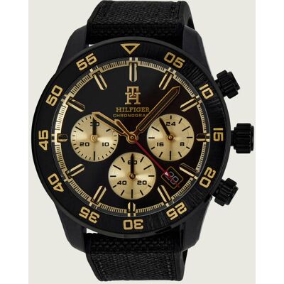 Tommy Hilfiger Zegarek Chrono 1792182 czarny OS Tommy Hilfiger Zegarek Chrono 1792182 czarny OS