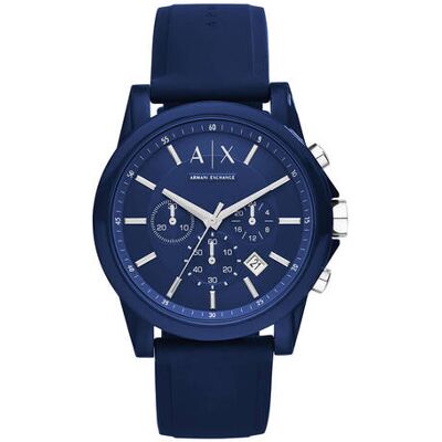 Giorgio Armani Exchange Zegarek Outerbanks AX1327 granatowy OS Giorgio Armani Exchange Zegarek Outerbanks AX1327 granatowy OS