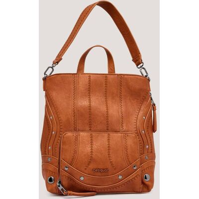 Desigual Plecak EMBRO PATCH PRETORIA brązowy OS Desigual Plecak EMBRO PATCH PRETORIA brązowy OS