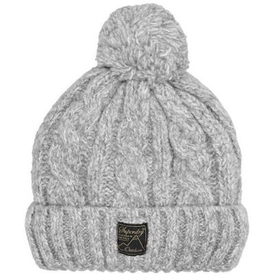 Superdry Czapka z dodatkiem wełny popielaty OS Superdry Czapka z dodatkiem wełny popielaty OS