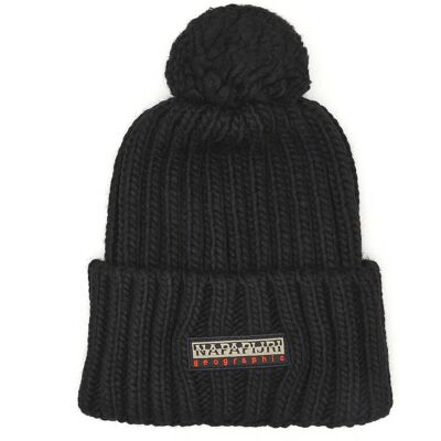 Napapijri Czapka FEA 2 z dodatkiem wełny czarny OS Napapijri Czapka FEA 2 z dodatkiem wełny czarny OS