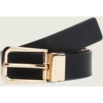 Tommy Hilfiger Skórzany dwustronny pasek LIBRE 3.0 REV czarny 90 Tommy Hilfiger Skórzany dwustronny pasek LIBRE 3.0 REV czarny 90