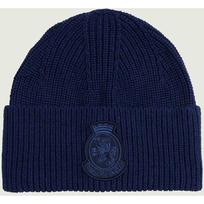 Tommy Hilfiger Wełniana czapka TH CREST z dodatkiem kaszmiru granatowy OS Tommy Hilfiger Wełniana czapka TH CREST z dodatkiem kaszmiru granatowy OS