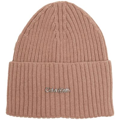 Calvin Klein Czapka z dodatkiem wełny i kaszmiru różowy OS Calvin Klein Czapka z dodatkiem wełny i kaszmiru różowy OS