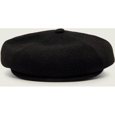 KANGOL Wełniany kaszkiet czarny M KANGOL Wełniany kaszkiet czarny M