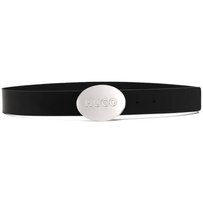HUGO Skórzany pasek Zelda Belt czarny 70 HUGO Skórzany pasek Zelda Belt czarny 70