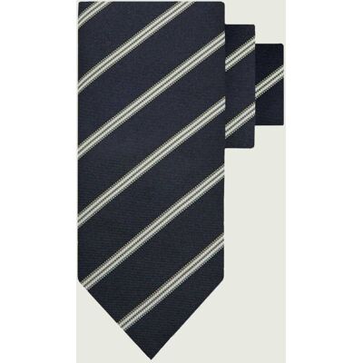 Boss BLACK Jedwabny krawat H-TIE granatowy OS Boss BLACK Jedwabny krawat H-TIE granatowy OS