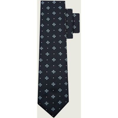 Boss BLACK Jedwabny krawat H-TIE granatowy OS Boss BLACK Jedwabny krawat H-TIE granatowy OS