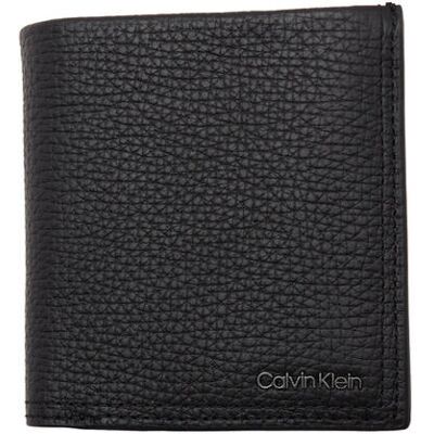 Calvin Klein Skórzany portfel MINIMALISM TRIFOLD 6CC W/COIN czarny OS Calvin Klein Skórzany portfel MINIMALISM TRIFOLD 6CC W/COIN czarny OS