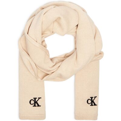 Calvin Klein Jeans Szal Seasonal kremowy OS Calvin Klein Jeans Szal Seasonal kremowy OS
