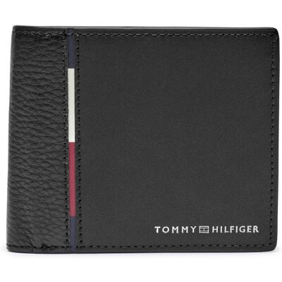 Tommy Hilfiger Skórzany Portfel czarny OS Tommy Hilfiger Skórzany Portfel czarny OS