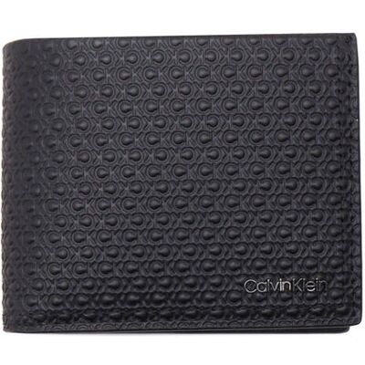 Calvin Klein Skórzany portfel MINIMALISM BIFOLD 6CC czarny OS Calvin Klein Skórzany portfel MINIMALISM BIFOLD 6CC czarny OS