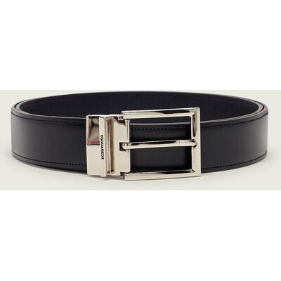 Dsquared2 Skórzany pasek czarny OS Dsquared2 Skórzany pasek czarny OS