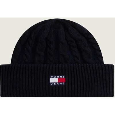 Tommy Jeans Czapka HERITAGE czarny OS Tommy Jeans Czapka HERITAGE czarny OS