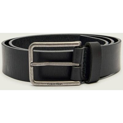 Calvin Klein Skórzany pasek WARMTH czarny 110 Calvin Klein Skórzany pasek WARMTH czarny 110