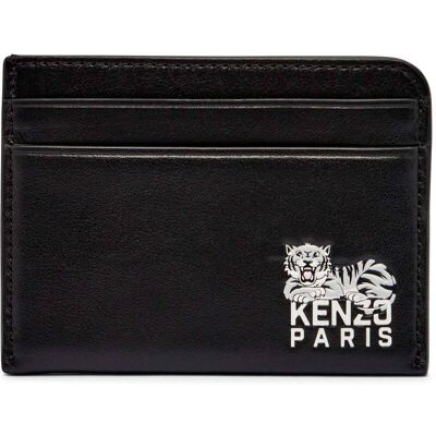 Kenzo Skórzane etui na karty czarny OS Kenzo Skórzane etui na karty czarny OS