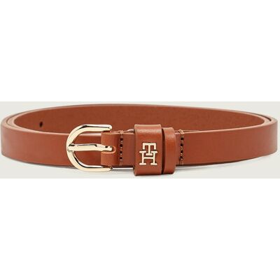 Tommy Hilfiger Skórzany pasek ESSENTIAL brązowy 80 Tommy Hilfiger Skórzany pasek ESSENTIAL brązowy 80