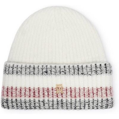 Tommy Hilfiger Czapka z dodatkiem wełny biały OS Tommy Hilfiger Czapka z dodatkiem wełny biały OS