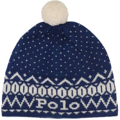 Polo Ralph Lauren Wełniana czapka granatowy OS Polo Ralph Lauren Wełniana czapka granatowy OS