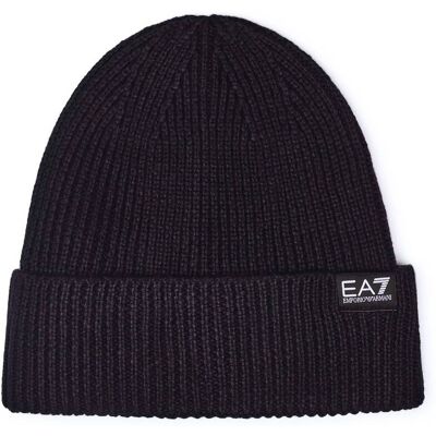 EA7 Czapka z dodatkiem wełny granatowy S EA7 Czapka z dodatkiem wełny granatowy S