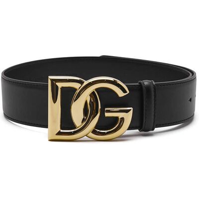 Dolce & Gabbana Skórzany pasek czarny 85 Dolce & Gabbana Skórzany pasek czarny 85