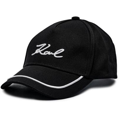 Karl Lagerfeld Bejsbolówka k/signature czarny OS Karl Lagerfeld Bejsbolówka k/signature czarny OS