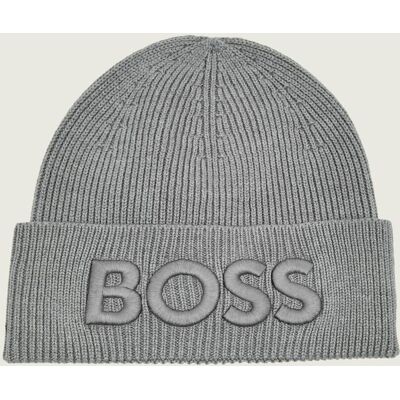 Boss ORANGE Wełniana czapka Afox_R szary OS Boss ORANGE Wełniana czapka Afox_R szary OS