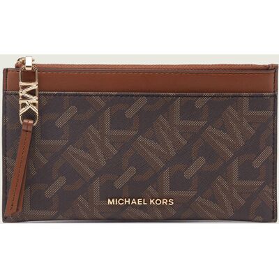 Michael Kors Etui na karty LG ZIP brązowy OS Michael Kors Etui na karty LG ZIP brązowy OS