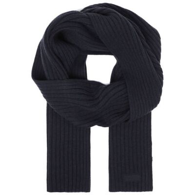 Joop! Jeans Szal Francis z dodatkiem wełny granatowy OS Joop! Jeans Szal Francis z dodatkiem wełny granatowy OS