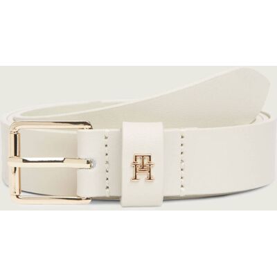Tommy Hilfiger Skórzany pasek biały 85 Tommy Hilfiger Skórzany pasek biały 85