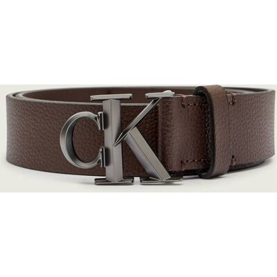 Calvin Klein Skórzany pasek brązowy 85 Calvin Klein Skórzany pasek brązowy 85
