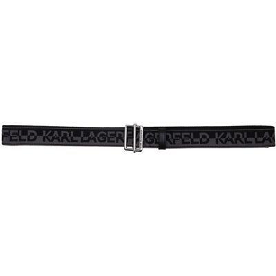 Karl Lagerfeld Pasek k/essential webbing md grafitowy OS Karl Lagerfeld Pasek k/essential webbing md grafitowy OS